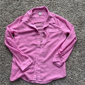 Ruum Pink Long-Sleeve Button-Front Shirt